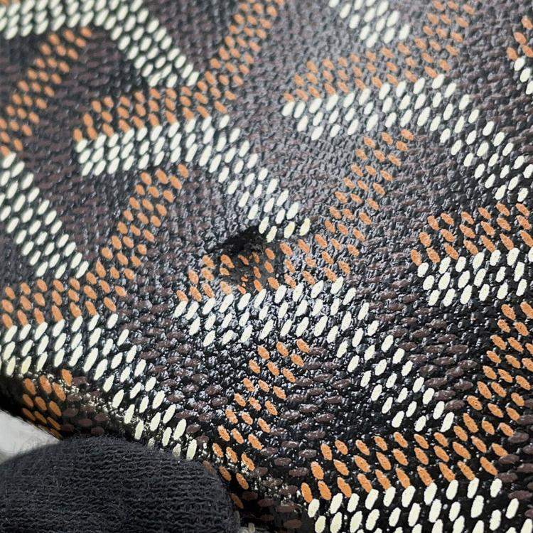 Pre Owned Goyard Joux Watch Trunk For 6 Watches Black Pvc Leather