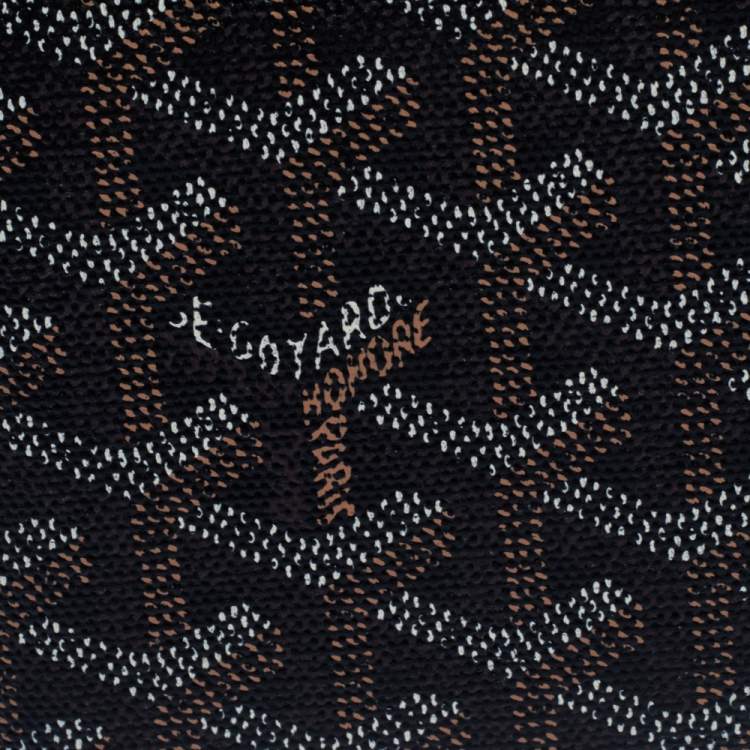Pre Owned Goyard Brown/White Coated Canvas Victoire Bifold Wallet