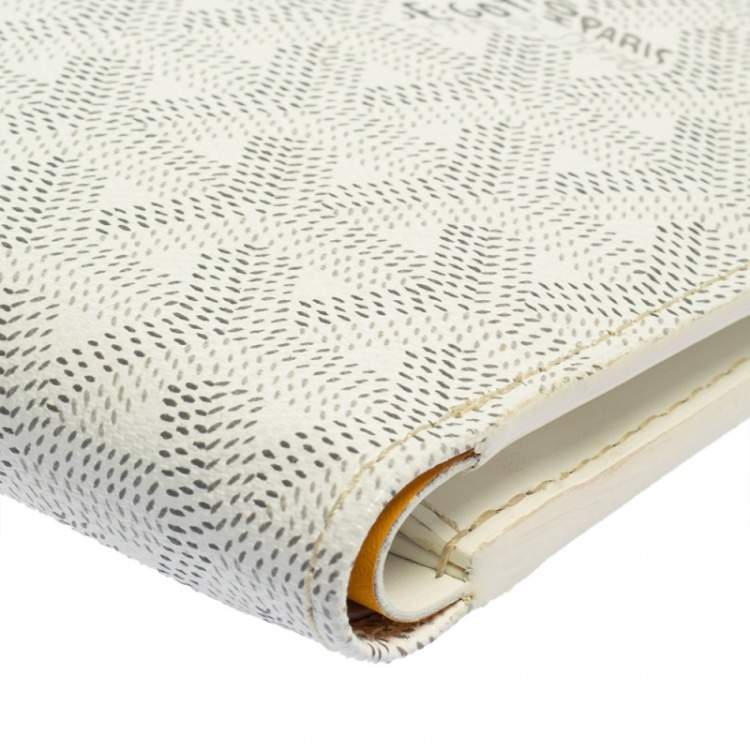 Pre Owned Goyard White Goyardine Coated Canvas Saint Florentin Wallet