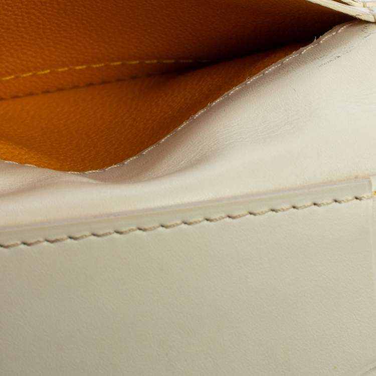 Pre Owned Goyard White Goyardine Coated Canvas Saint Marc Bifold Card Holder