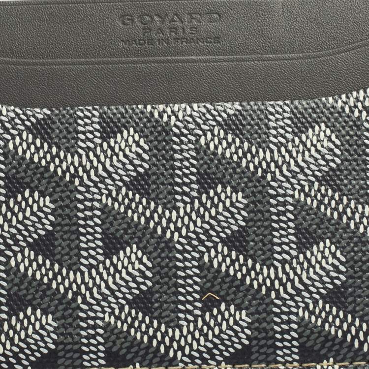 Pre Owned Goyard Grey Goyardine Coated Canvas Saint Sulpice Card Holder