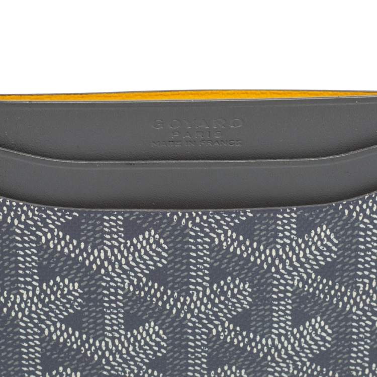 Pre Owned Goyard Grey Goyardine Coated Canvas Saint Sulpice Card Holder