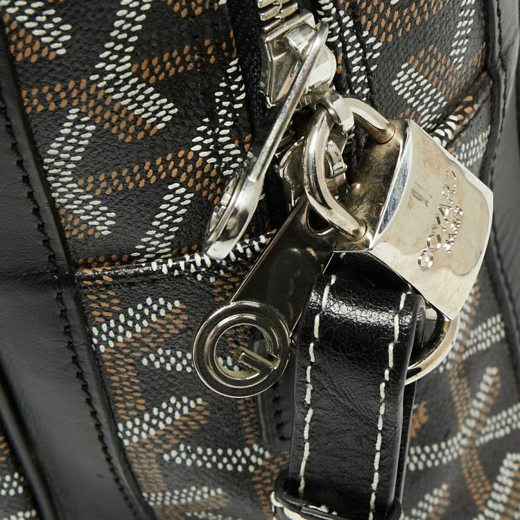 Pre Owned Goyard Black Goyardine Canvas and Leather Ambassade Briefcase