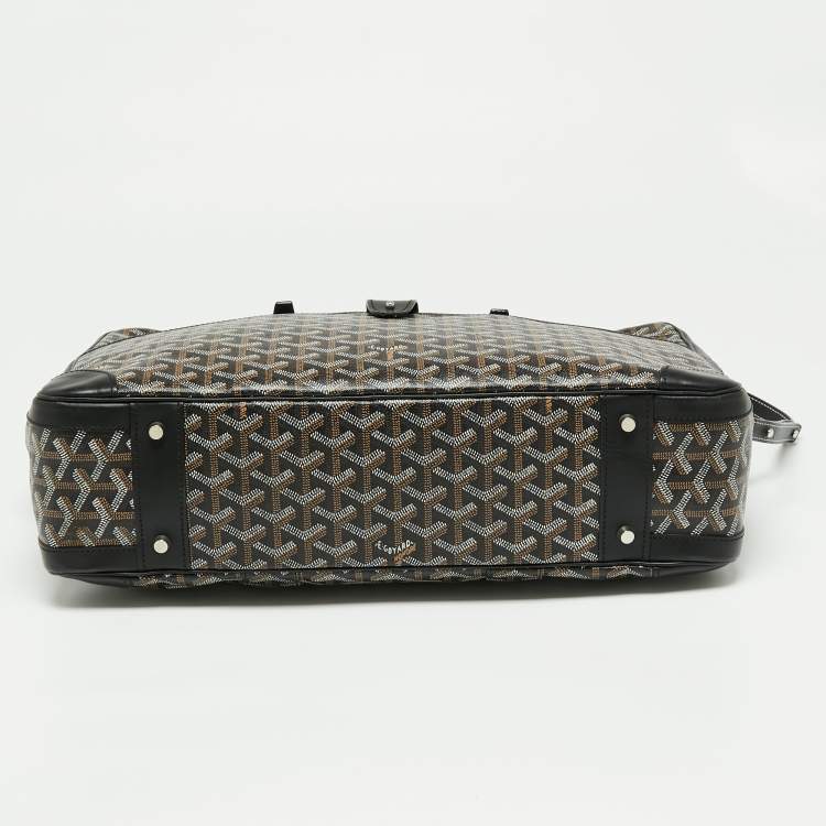 Pre Owned Goyard Black Goyardine Canvas and Leather Ambassade Briefcase
