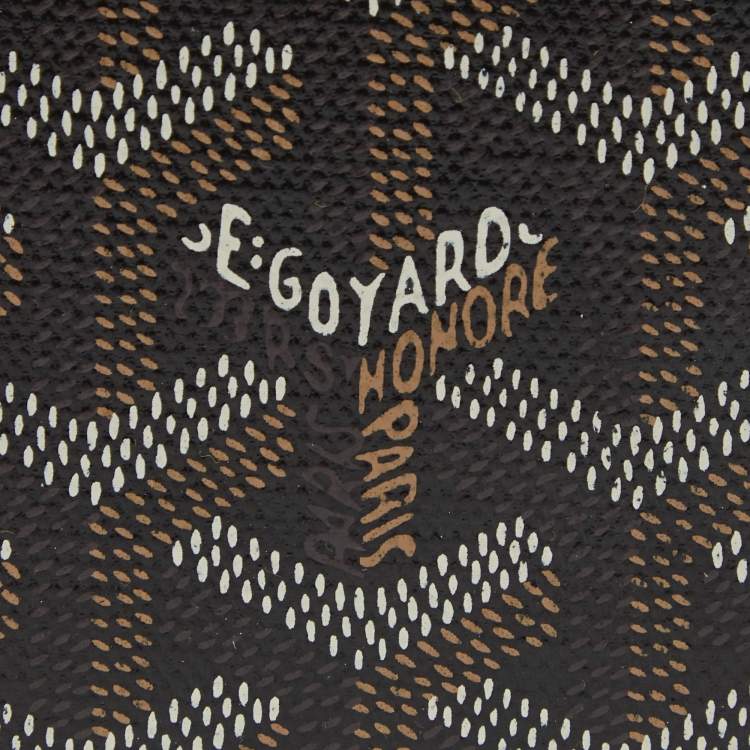 Pre Owned Goyard Brown Goyardine Coated Canvas Saint Pierre Bifold Card Holder