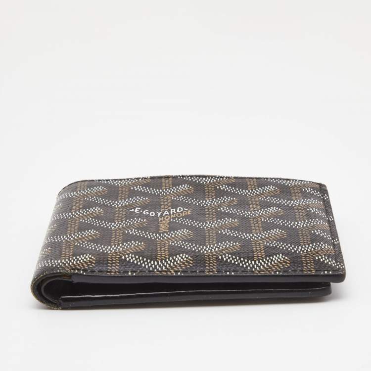 Pre Owned Goyard Brown Goyardine Coated Canvas Victoire Bifold Wallet