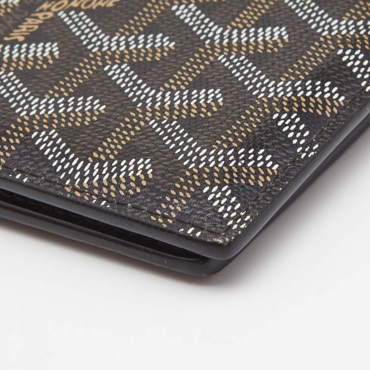 Pre Owned Goyard Brown Goyardine Coated Canvas Victoire Bifold Wallet