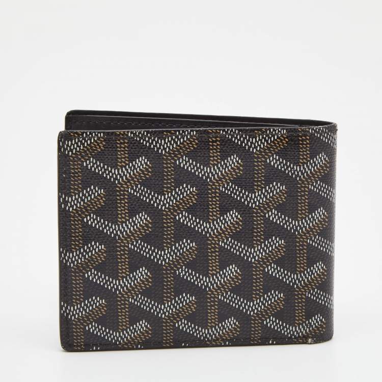 Pre Owned Goyard Brown Goyardine Coated Canvas Victoire Bifold Wallet