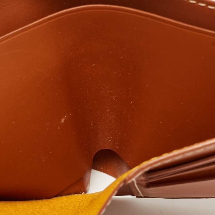 Pre Owned Goyard Brown Goyardine Coated Canvas Victoire Bifold Wallet