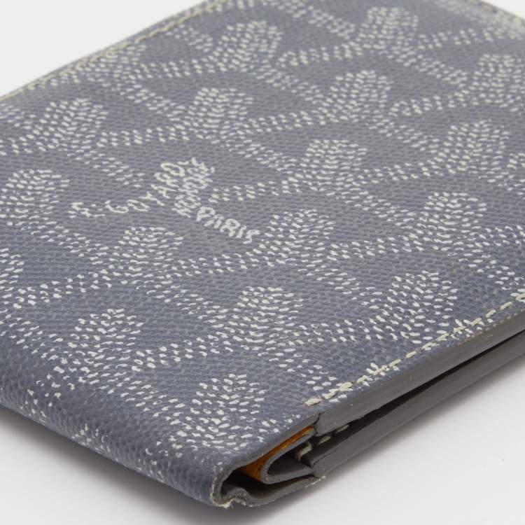 Pre Owned Goyard Grey Goyardine Coated Canvas Victoire Bifold Wallet