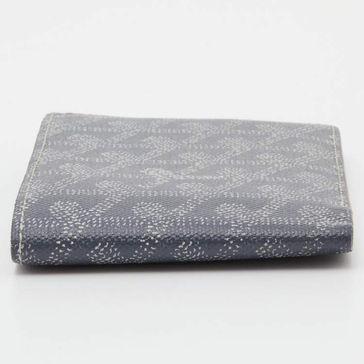 Pre Owned Goyard Grey Goyardine Coated Canvas Victoire Bifold Wallet