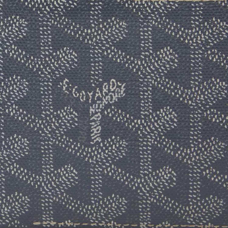 Pre Owned Goyard Grey Goyardine Coated Canvas Victoire Bifold Wallet