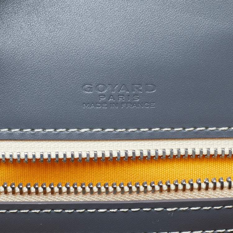 Pre Owned Goyard Grey Goyardine Coated Canvas and Leather Ambassade MM Briefcase Bag