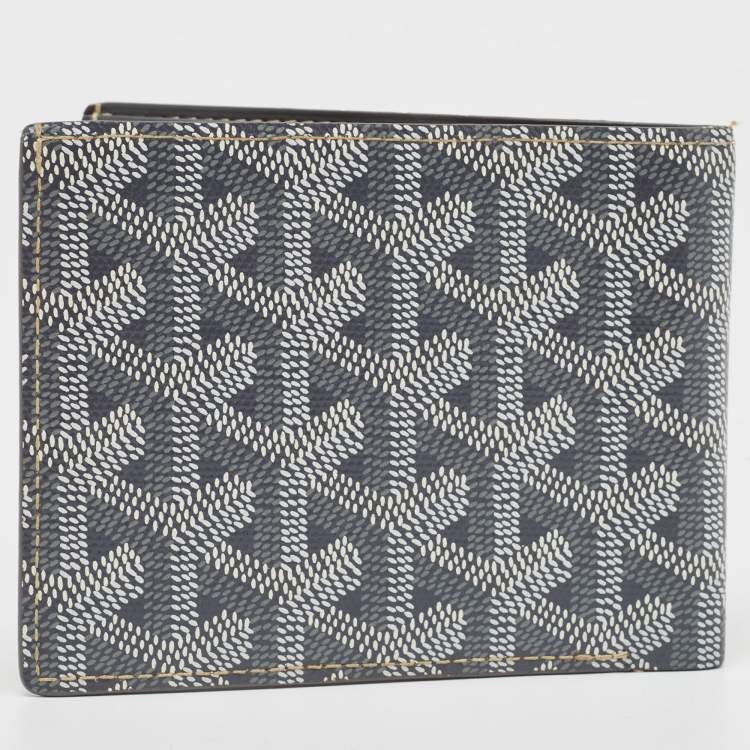 Pre Owned Goyard Grey Goyardine Coated Canvas Victoire Bifold Wallet