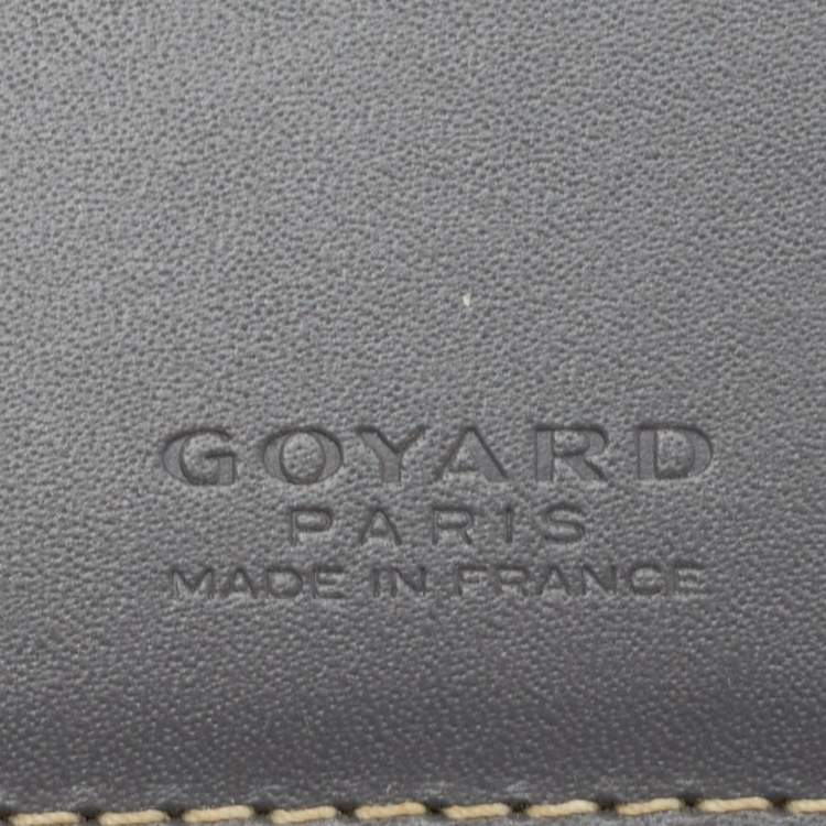 Pre Owned Goyard Grey Goyardine Coated Canvas Victoire Bifold Wallet