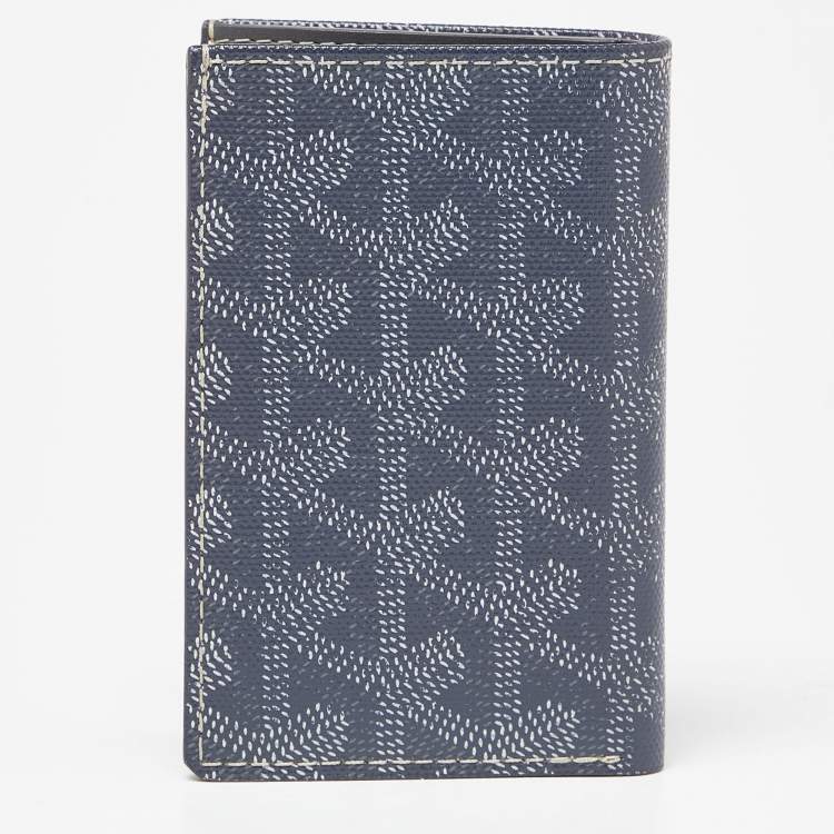 Pre Owned Goyard Grey Goyardine Coated Canvas St. Marc Card Holder