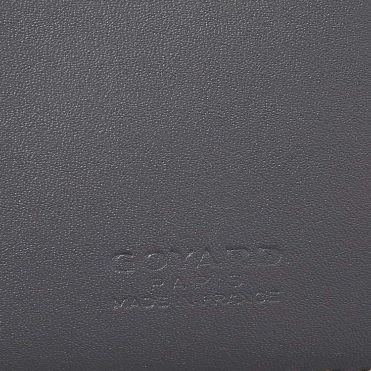 Pre Owned Goyard Grey Goyardine Coated Canvas St. Marc Card Holder