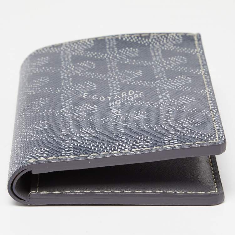 Pre Owned Goyard Grey Goyardine Coated Canvas St. Marc Card Holder