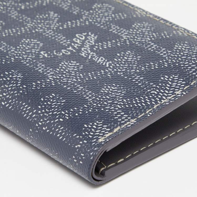 Pre Owned Goyard Grey Goyardine Coated Canvas St. Marc Card Holder