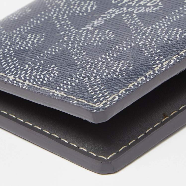 Pre Owned Goyard Grey Goyardine Coated Canvas St. Marc Card Holder