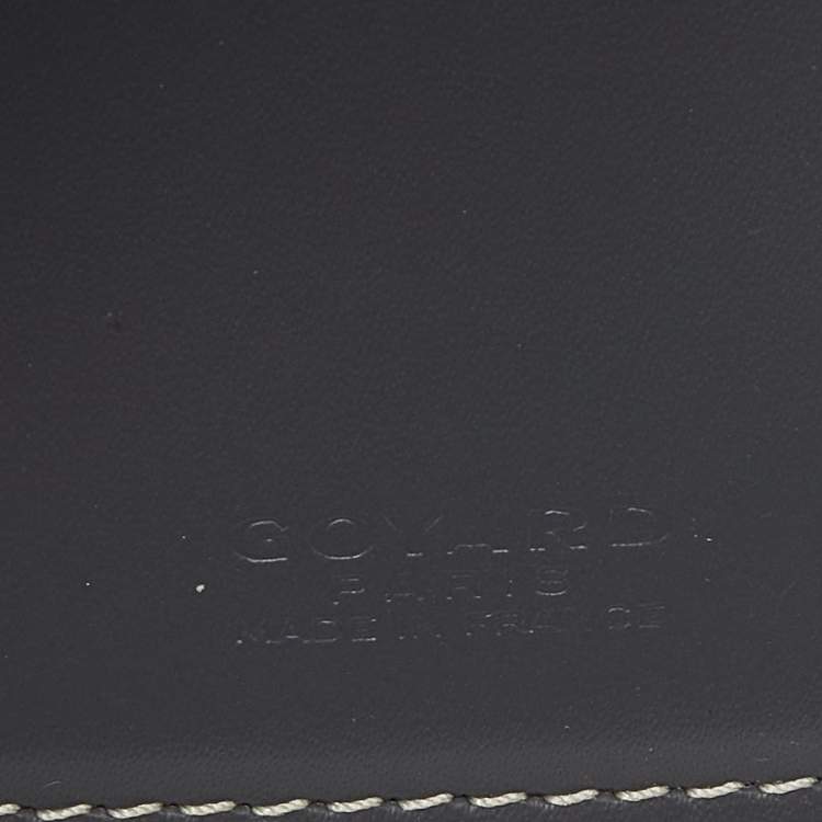 Pre Owned Goyard Grey Goyardine Coated Canvas Saint Pierre Bifold Card Holder