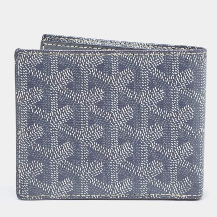 Pre Owned Goyard Grey Goyardine Coated Canvas Victoire Bifold Wallet