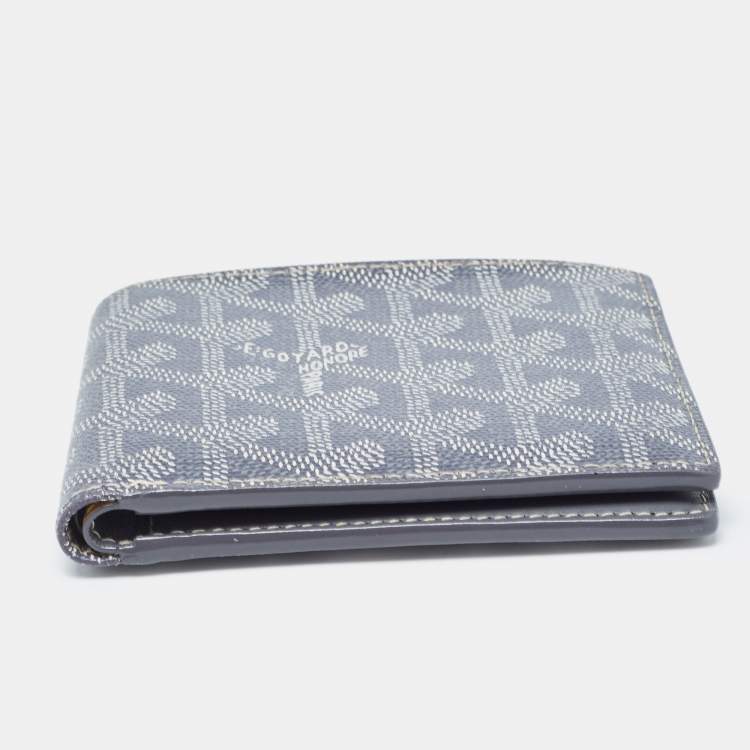 Pre Owned Goyard Grey Goyardine Coated Canvas Victoire Bifold Wallet