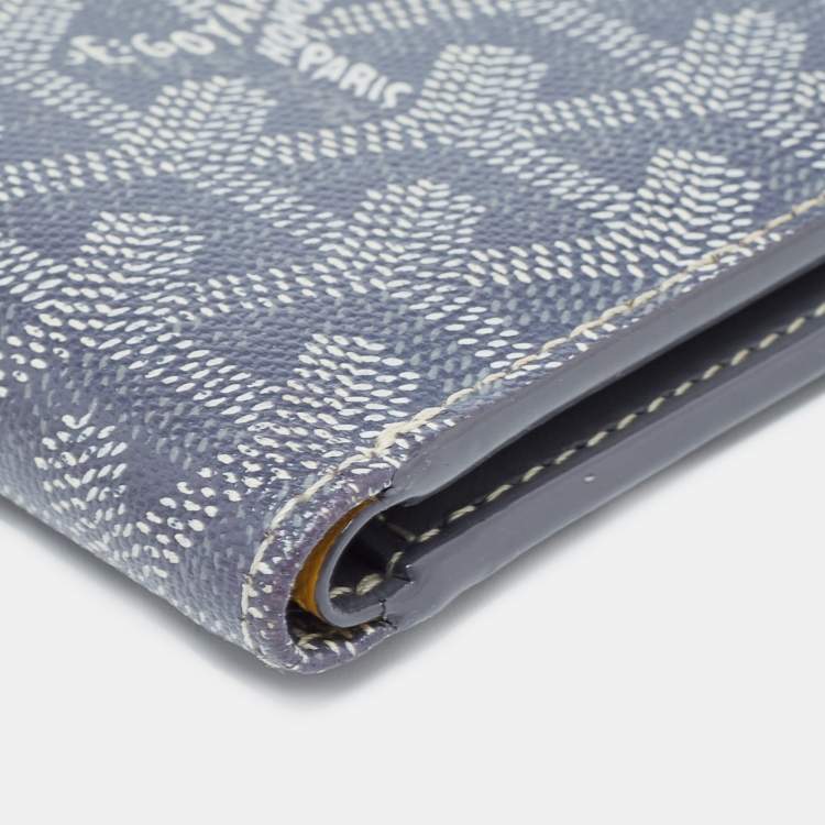 Pre Owned Goyard Grey Goyardine Coated Canvas Victoire Bifold Wallet