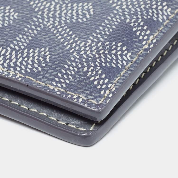Pre Owned Goyard Grey Goyardine Coated Canvas Victoire Bifold Wallet
