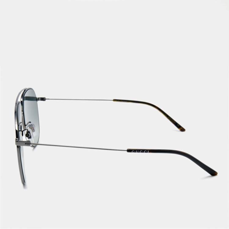 مملوكة مسبقًا Gucci Black Gradient GG0440S Aviator Sunglasses