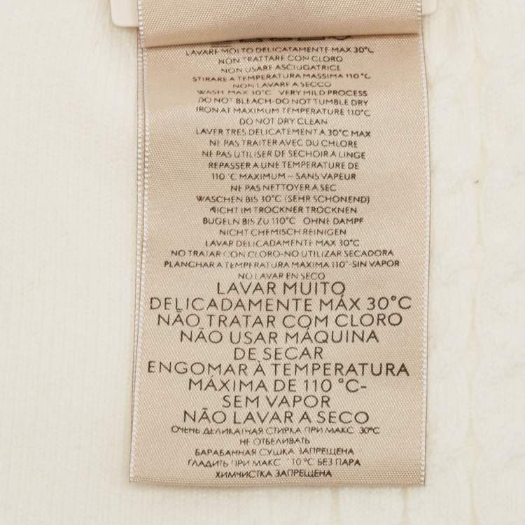 Pre Owned Gucci White Cotton Treccina Latte Socks M (24-26 cm)