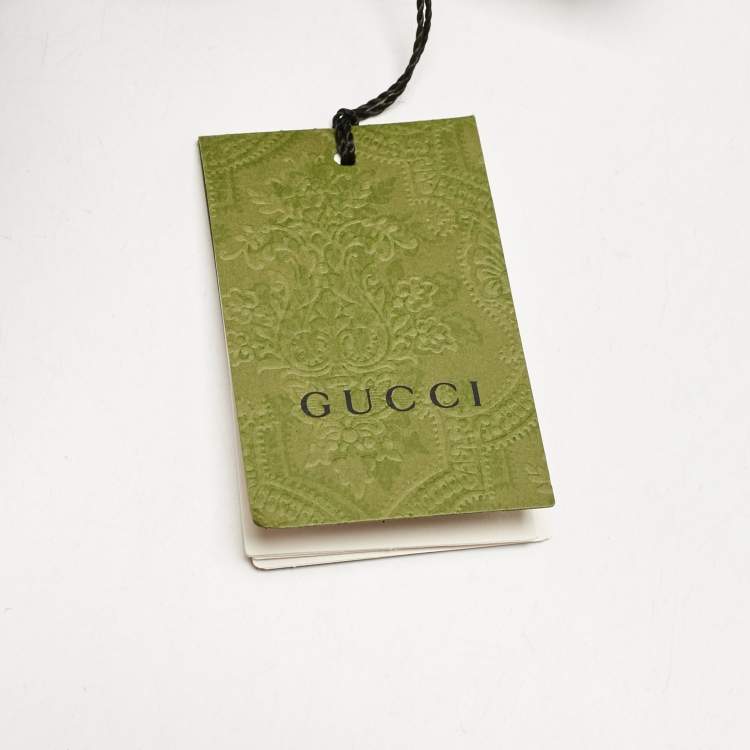 Pre Owned Gucci Black/Grey Wool Logo Patch Bucket Hat XL