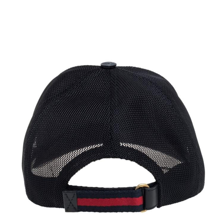 Pre Owned Gucci Grey Fox Print Canvas GG Supreme Baseball Cap M