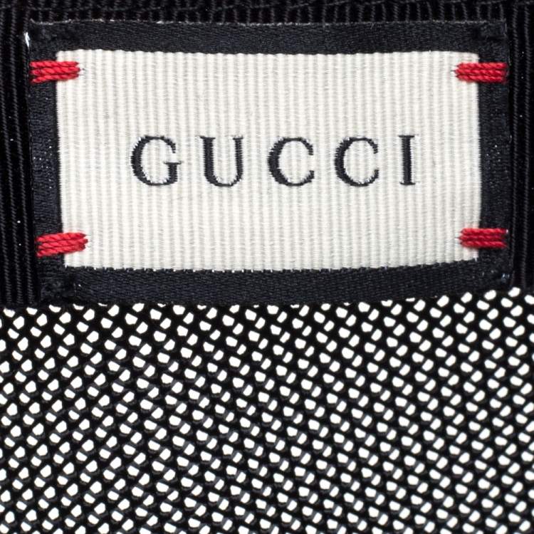Pre Owned Gucci Grey Fox Print Canvas GG Supreme Baseball Cap M