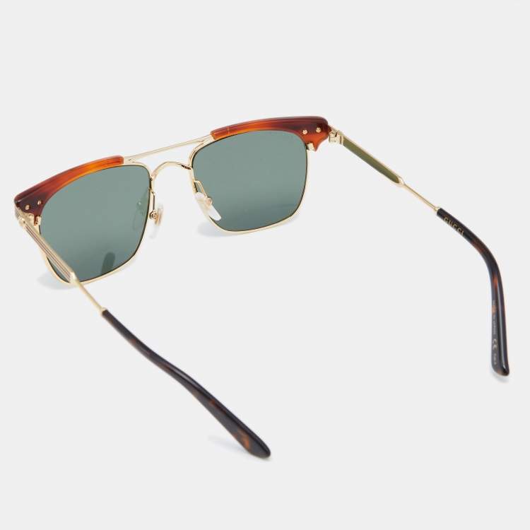 Pre Owned Gucci Gucci Brown Havana GG0287S Gradient Sunglasses