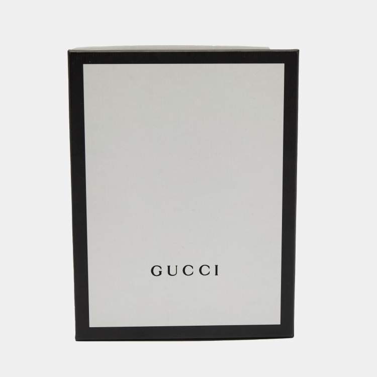 Pre Owned Gucci Blue Silk Woven GG Bees Tie