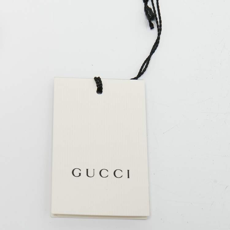Pre Owned Gucci Navy Blue Fortune Silk Slim Tie