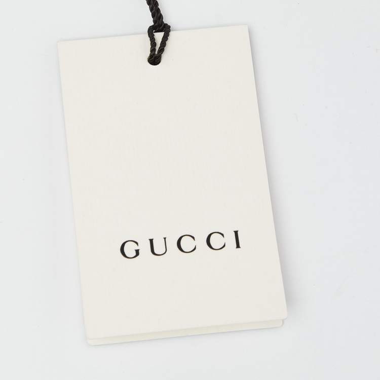 Pre Owned Gucci Brown GG Monogram Leather Trim Canvas Bucket Hat L