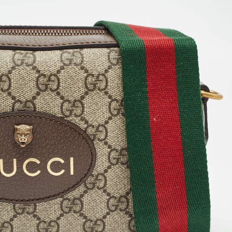 Pre Owned Gucci Beige/Ebony GG Supreme Canvas Neo Vintage Messenger Bag