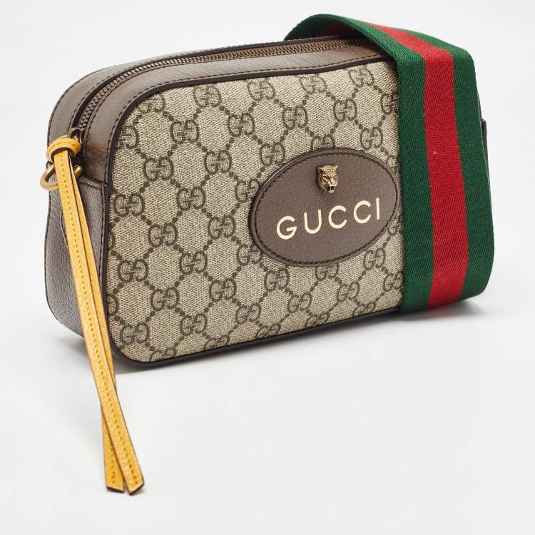 Pre Owned Gucci Beige/Ebony GG Supreme Canvas Neo Vintage Messenger Bag