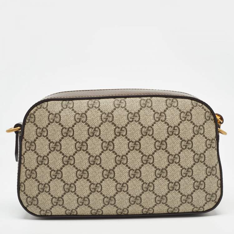 Pre Owned Gucci Beige/Ebony GG Supreme Canvas Neo Vintage Messenger Bag