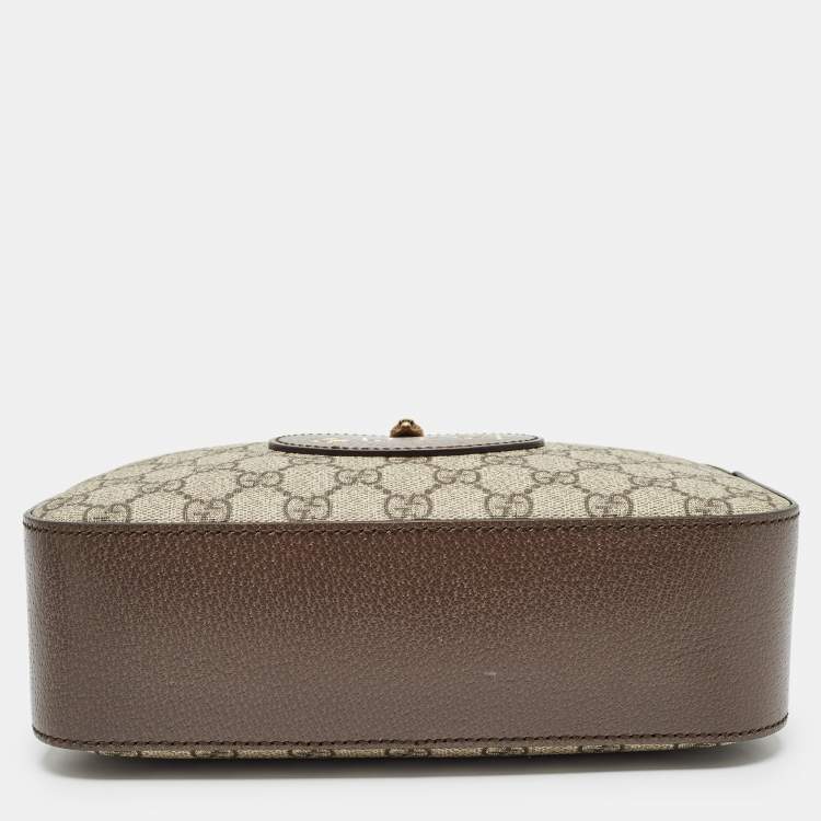Pre Owned Gucci Beige/Ebony GG Supreme Canvas Neo Vintage Messenger Bag