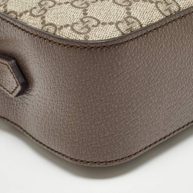 Pre Owned Gucci Beige/Ebony GG Supreme Canvas Neo Vintage Messenger Bag