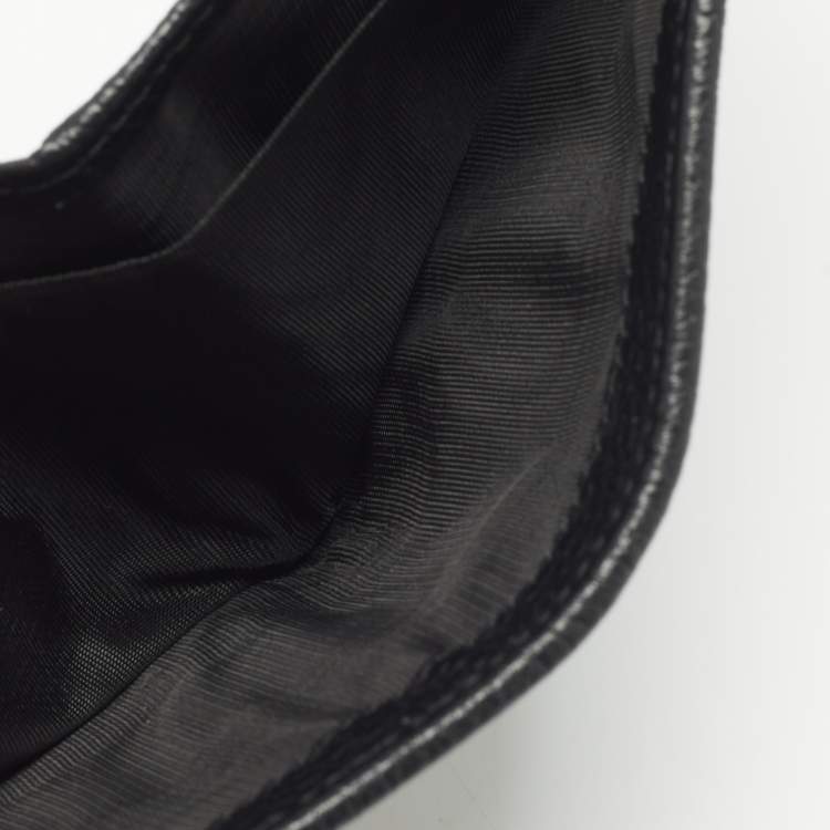 Pre Owned Gucci Black GG Canvas and Leather Bifold Wallet