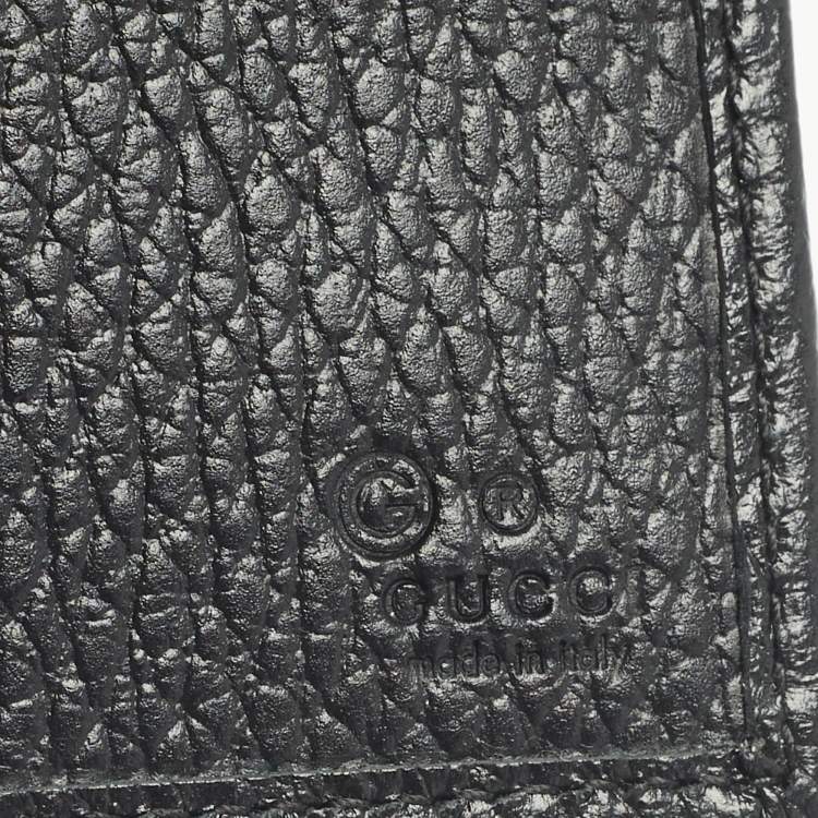 Pre Owned Gucci Black GG Canvas and Leather Bifold Wallet