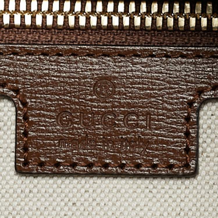Pre Owned Gucci Brown/Beige GG Supreme Canvas Medium Interlocking G Backpack