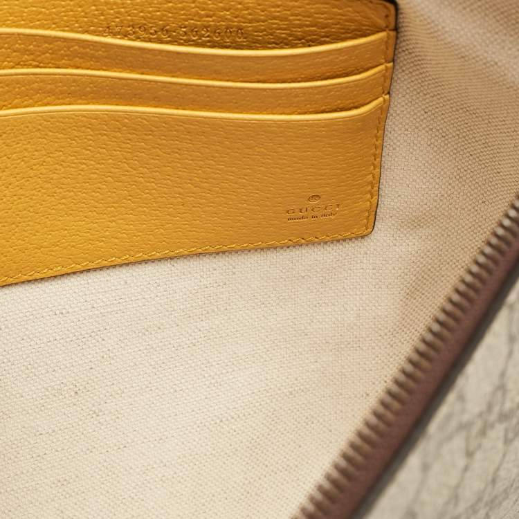 Pre Owned Gucci Beige/Ebony GG Supreme Canvas Neo Vintage Pouch