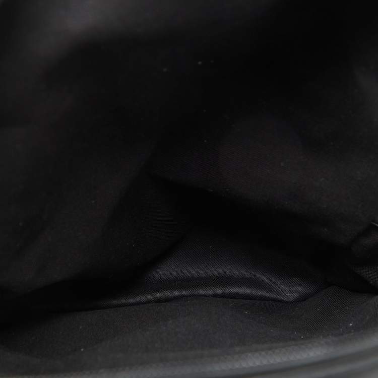 Pre Owned Gucci Black GG Supreme Canvas and Leather Backpack