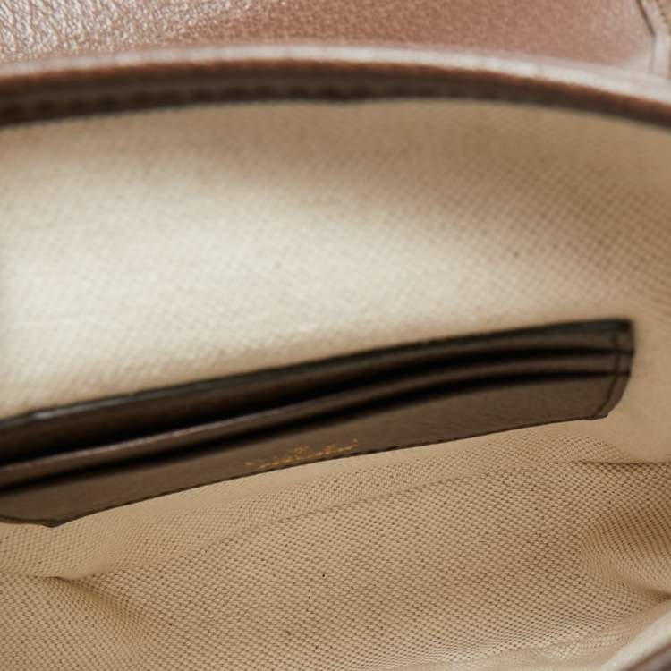 Pre Owned Gucci x Palace Beige/Ebony GG-P Canvas and Leather Messenger Bag
