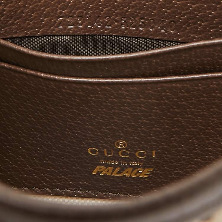 Pre Owned Gucci x Palace Beige/Ebony GG-P Canvas and Leather Messenger Bag